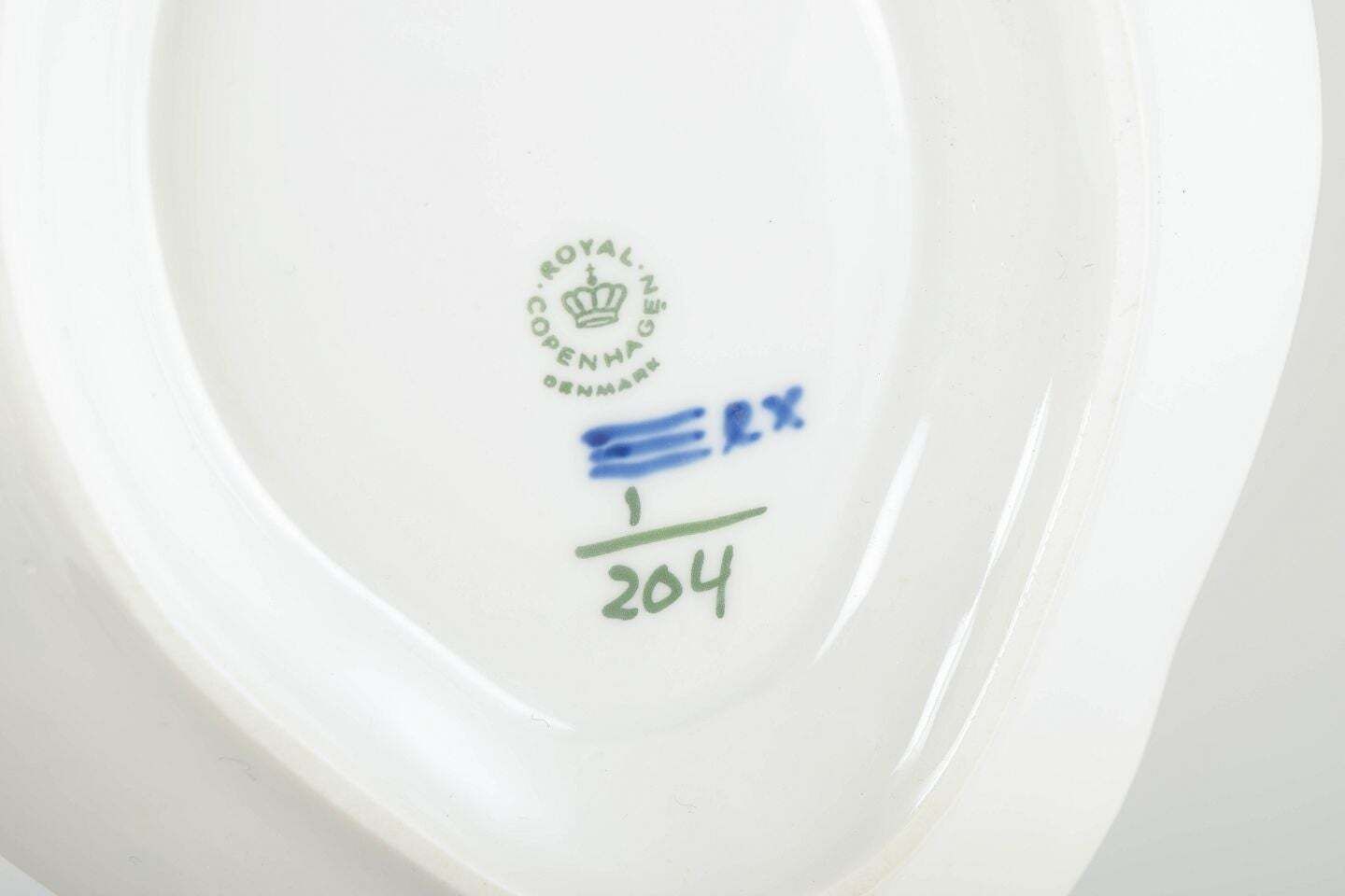Royal Copenhagen, Blue Fluted Plain. Saucière en porcelaine, années 1980 photo Décoration