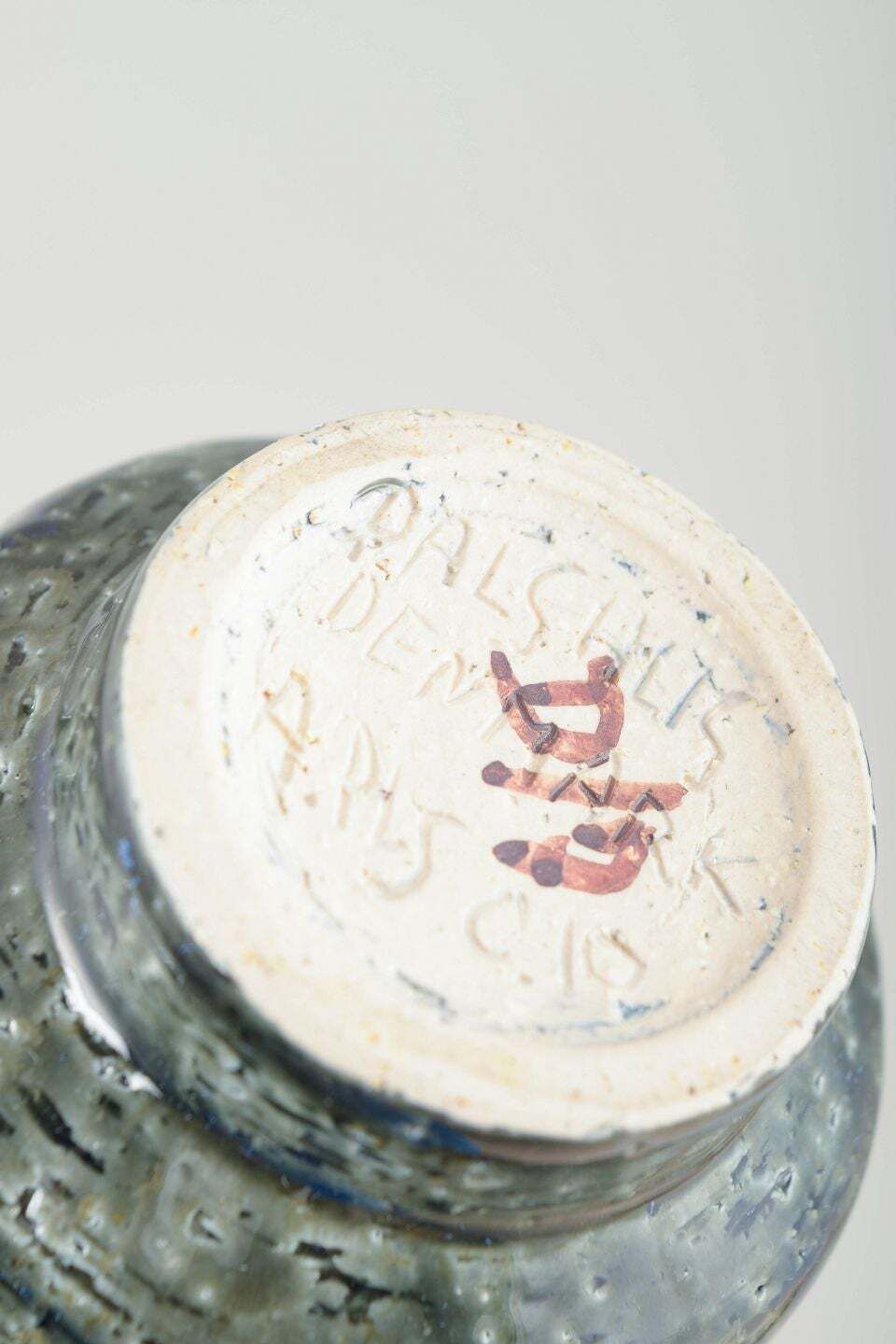 Petit vase en céramique à motif incisé, Annelise & Per Linnemann Schmidt, Palshus photo Décoration