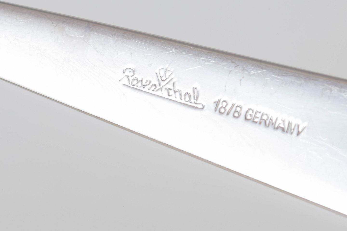 Bjørn Wiinblad, Rosenthal. Saladeset in roestvrij staal en porselein photo Woonaccessoires