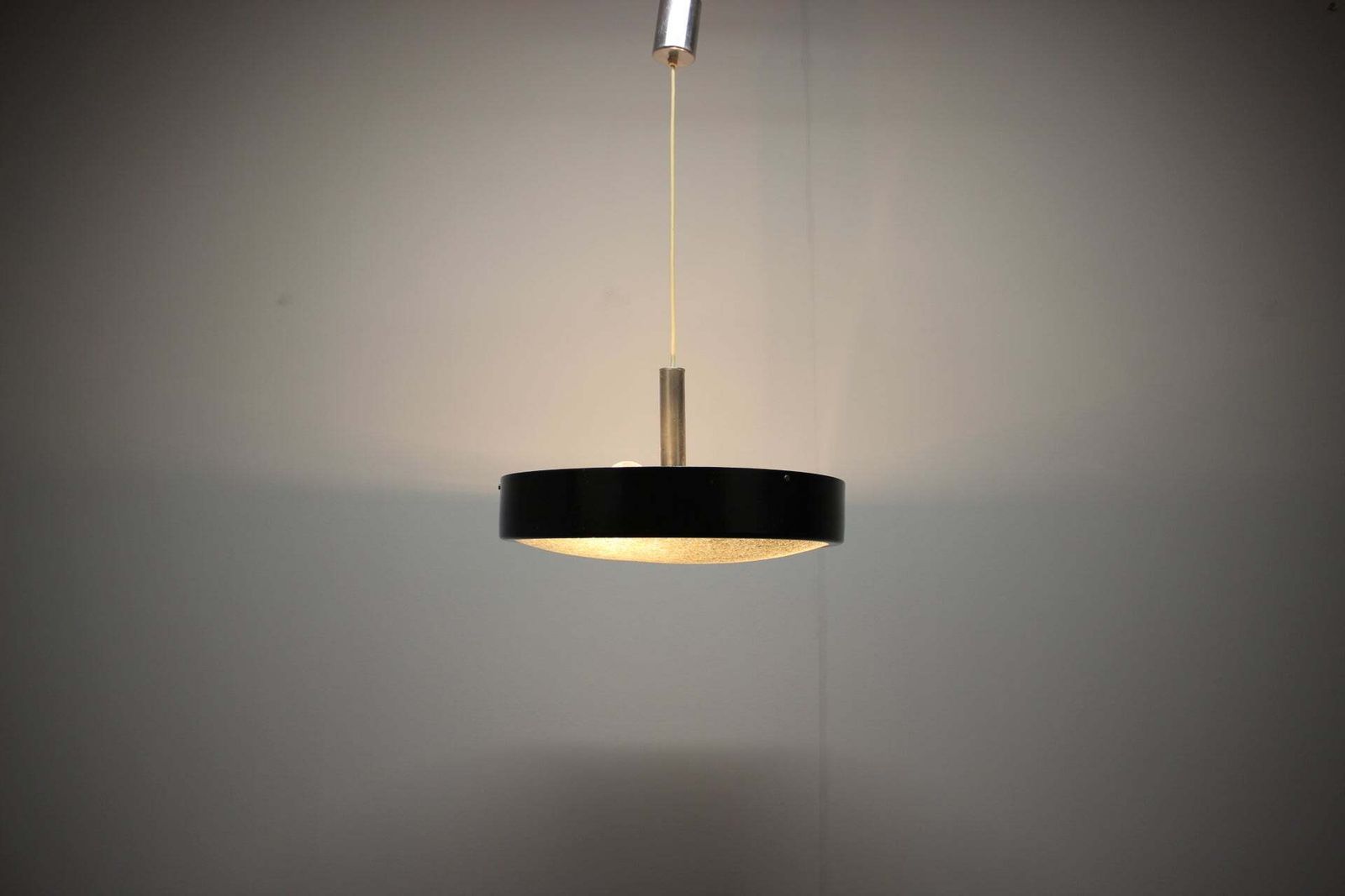 photo for sale Napako 1950s Ufo Pendant Light, Czechoslovakia, Mid Century Modern Space Age Des