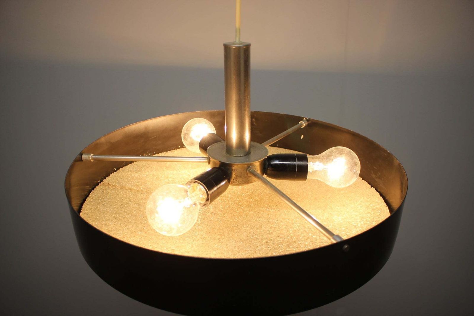 563.0 Napako 1950s Ufo Pendant Light, Czechoslovakia, Mid Century Modern Space Age Des photo