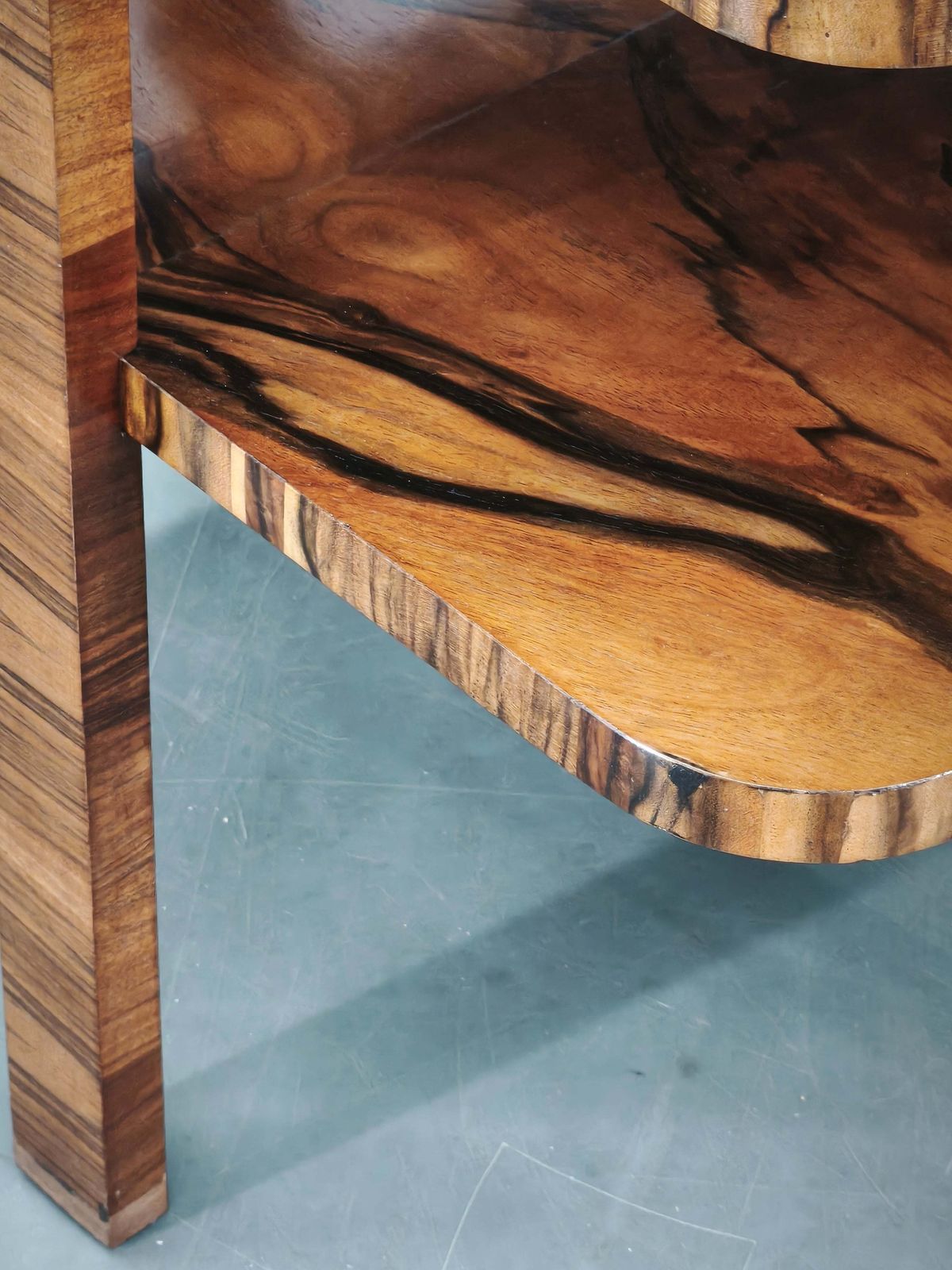 1930s Art Deco Walnut Two Tier Coffee Table, Czechoslovakia photo 995.0