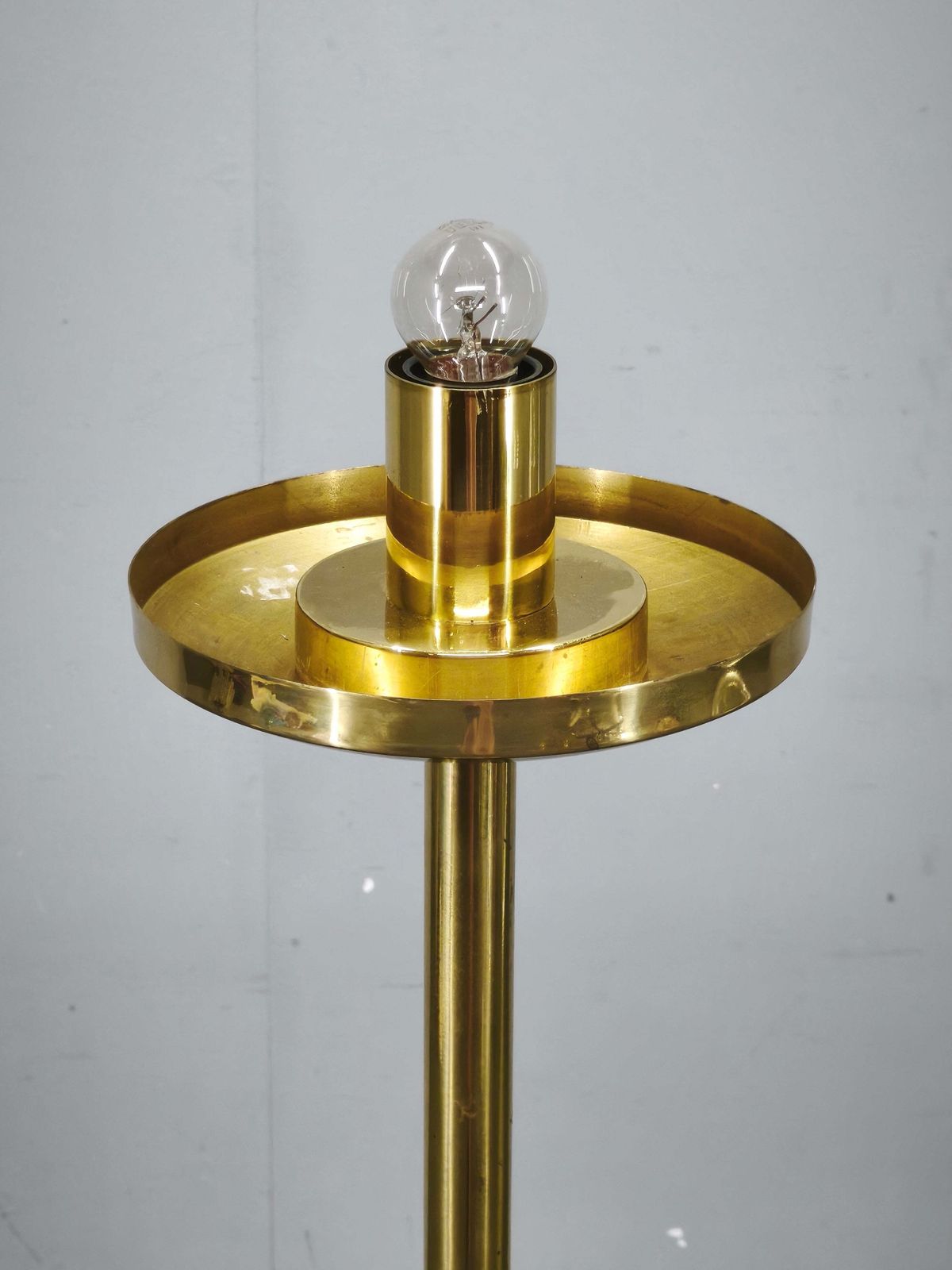 photo for sale Space Age Bollenlamp van Glas en Messing, Tsjecho-Slowakije, jaren 1970