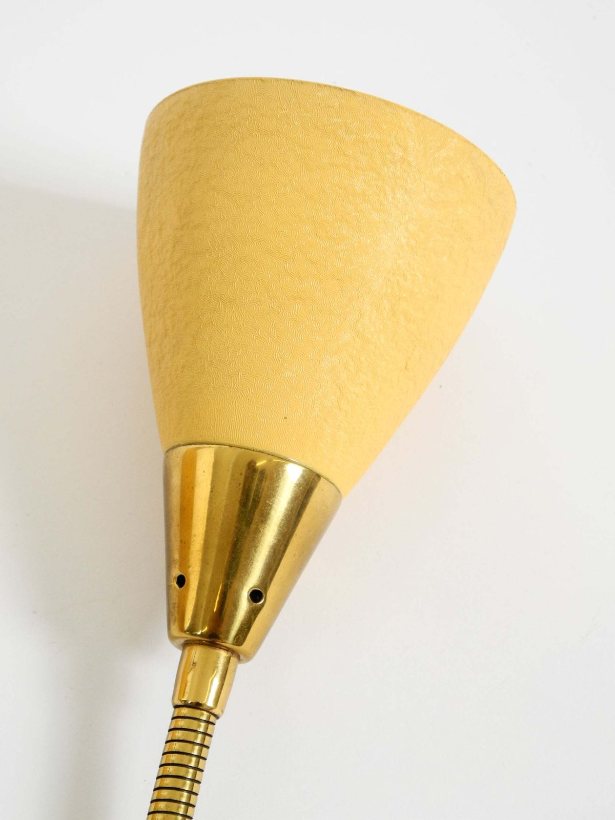 photo buy 1950s Brass Wall Lamp With A Gooseneck And Double Shade By Cosack Lechten