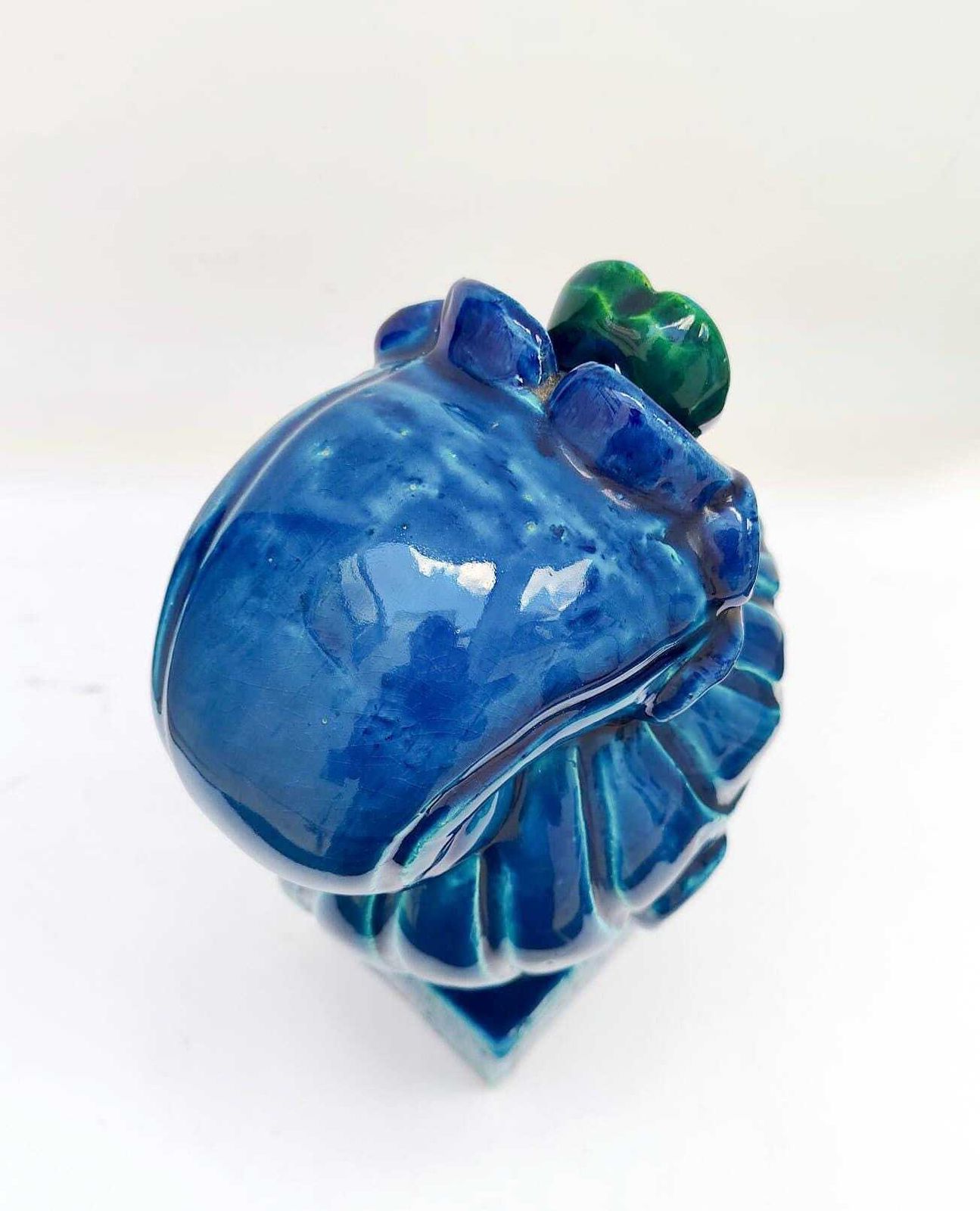 Bitossi Goddess Kwan Yin Designed By Aldo Londi, Rimini Blu Decoration, Vintage Mid Century Ceramic Sculpture Statue photo buy
