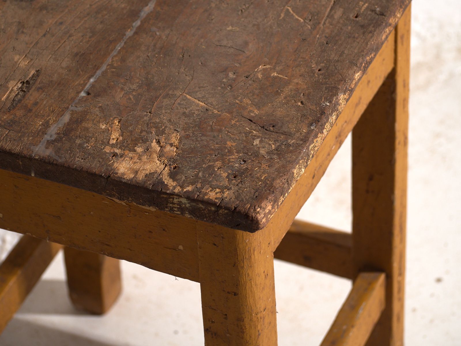 photo furniture Antique Bedside Tables In Pine Wood – Central Europe, Circa 1940 #7