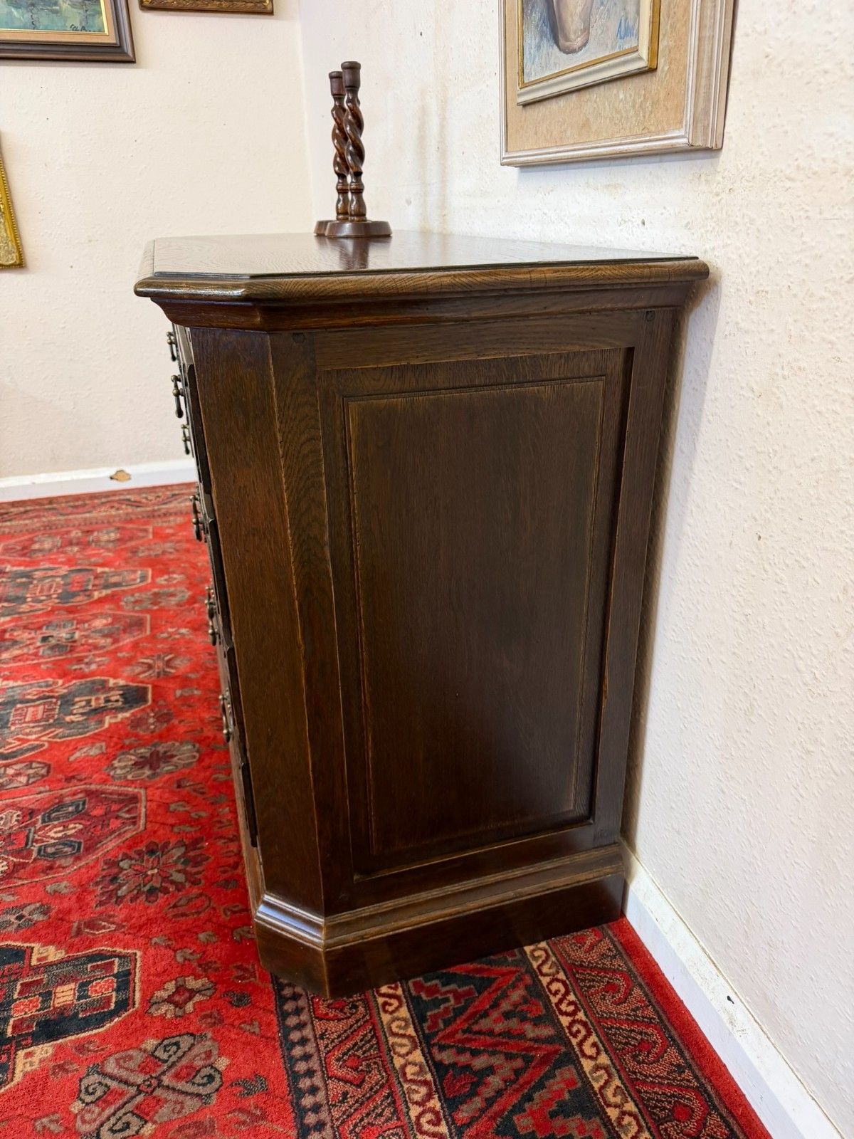 Furniture Outstanding Quality Oak Chest Of Four Drawers photo