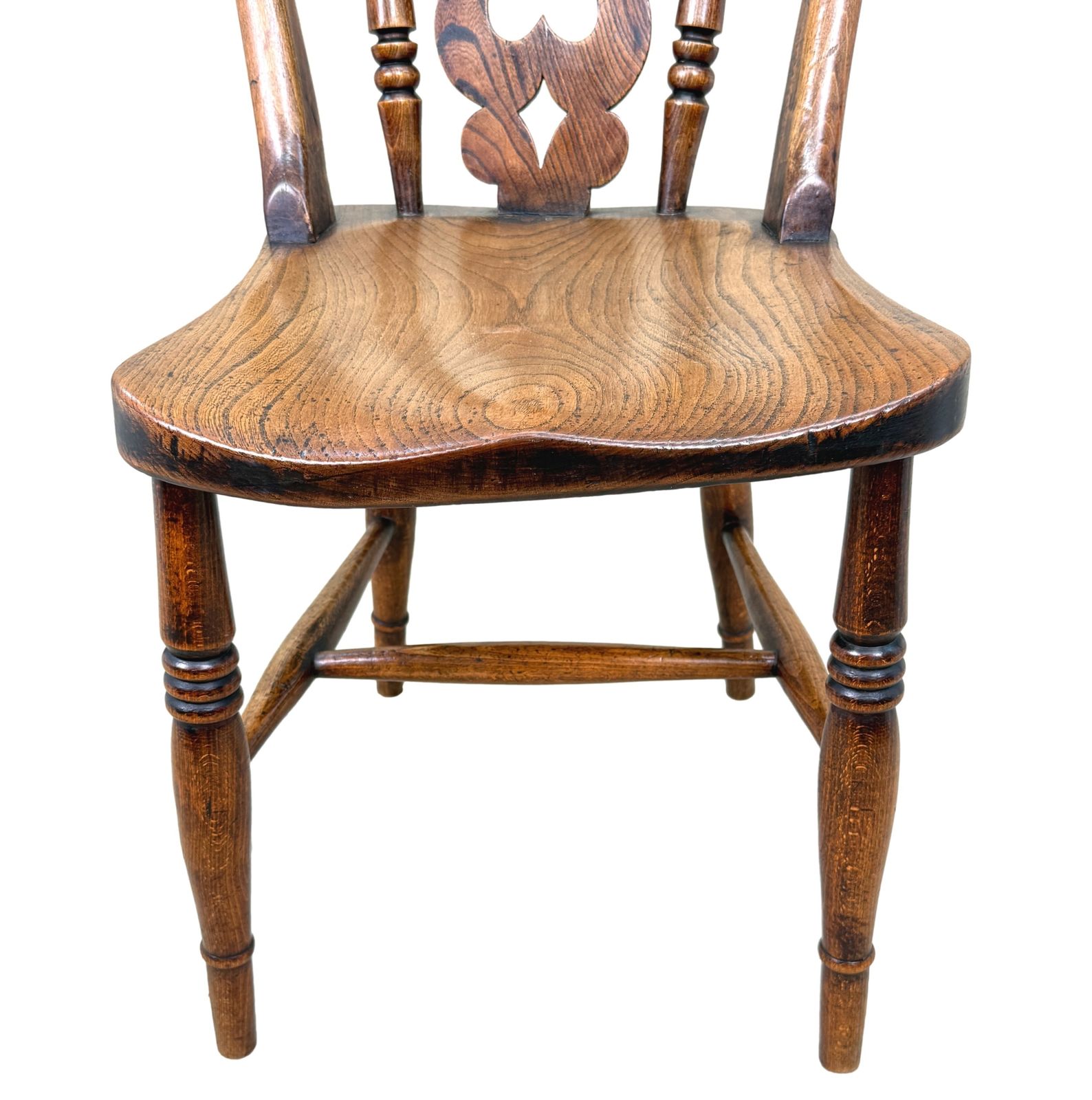 Set van 6 Windsor eetkamerstoelen, boerderij/keuken, midden 19e eeuw (Engeland, ca. 1860) photo Meubels