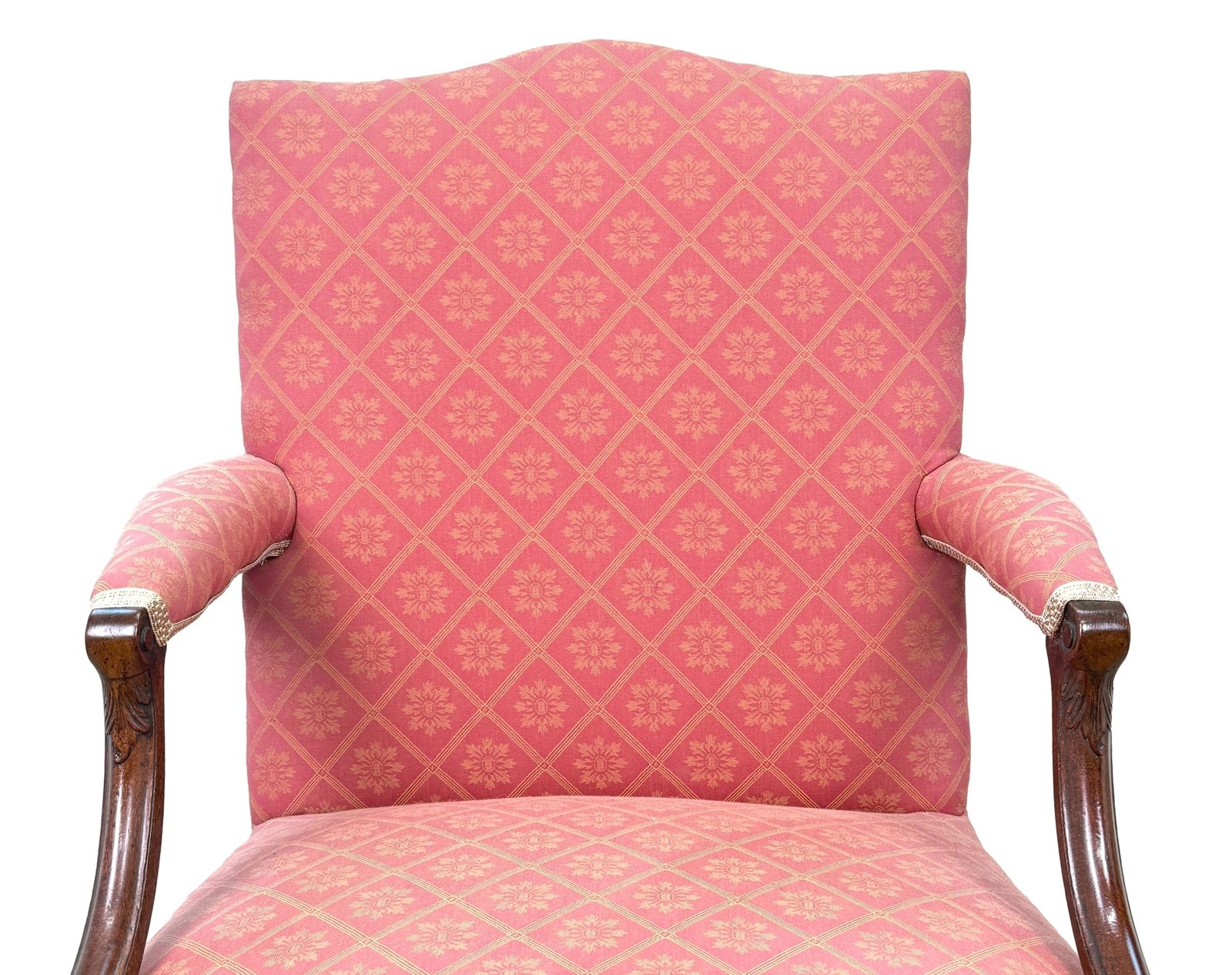 photo furniture Georgische mahonie Gainsborough library fauteuil, 18e eeuw (Engeland, ca. 1760)