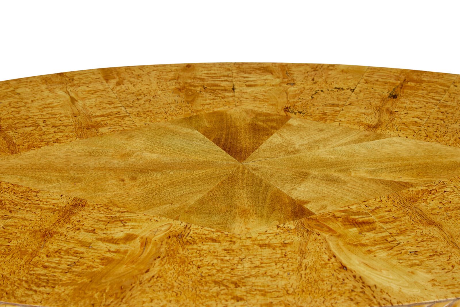 19th Century Swedish Oval Burr Birch Occasional Table photo 1975.0