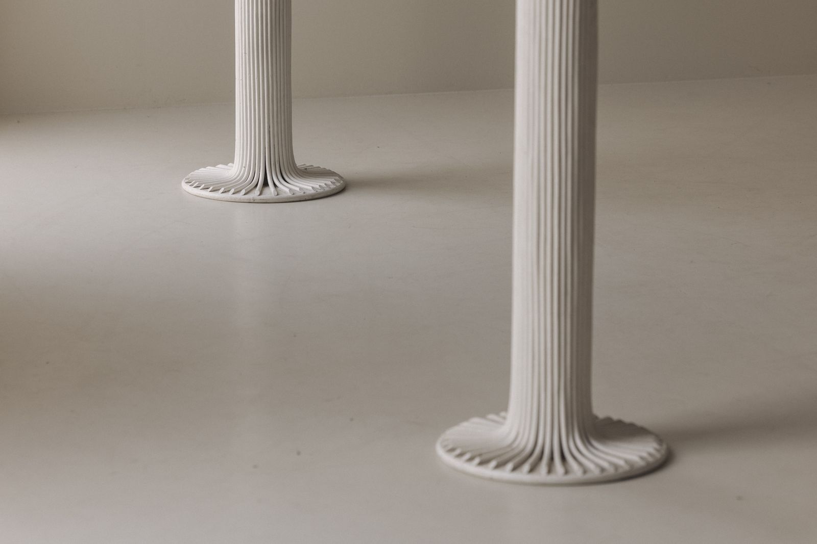 Stel Sculpturale Bamboe Sokkels uit Italië, ca. jaren 1960 photo buy