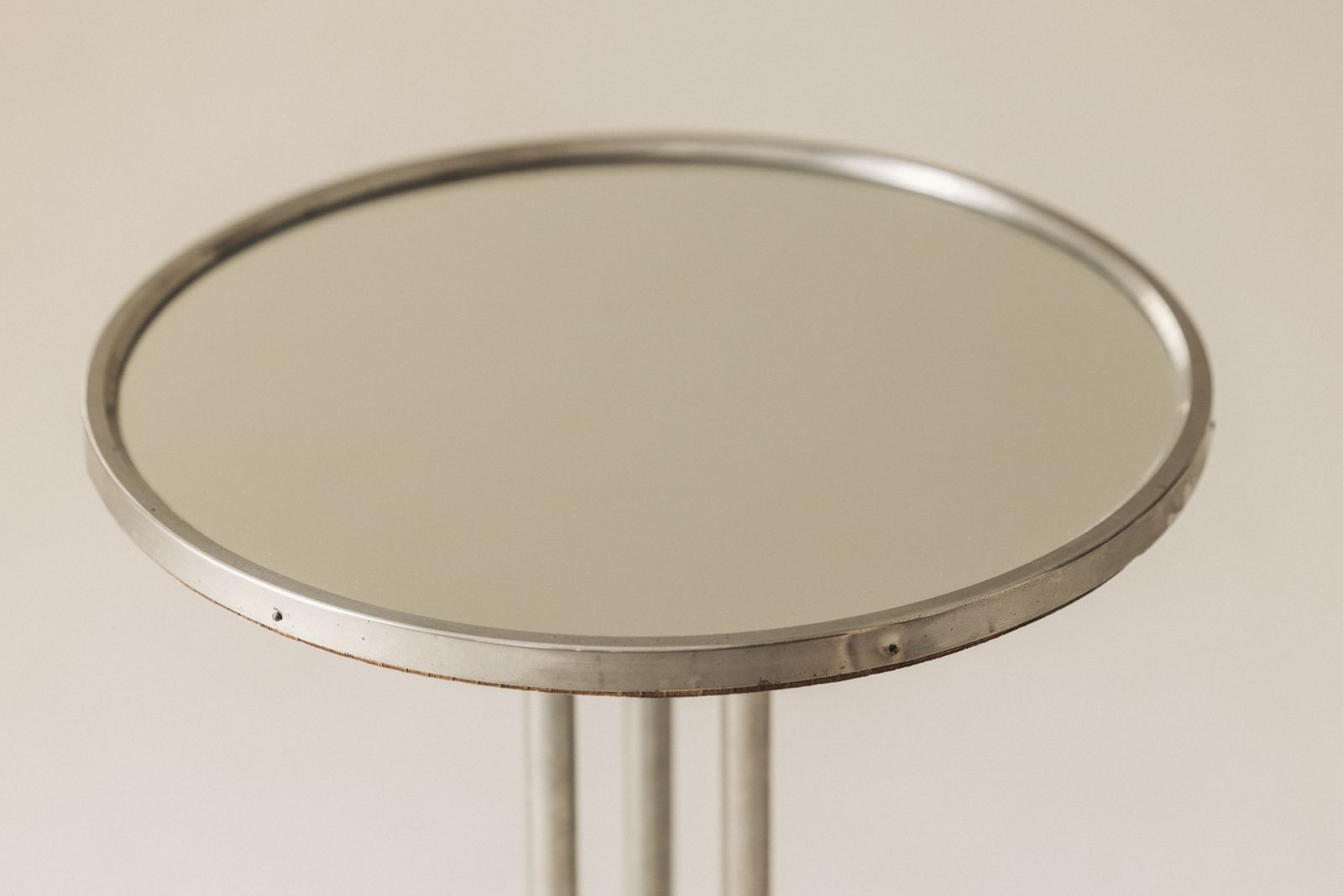 French Art Deco Mirrored Side Table, 1930s photo Furniture