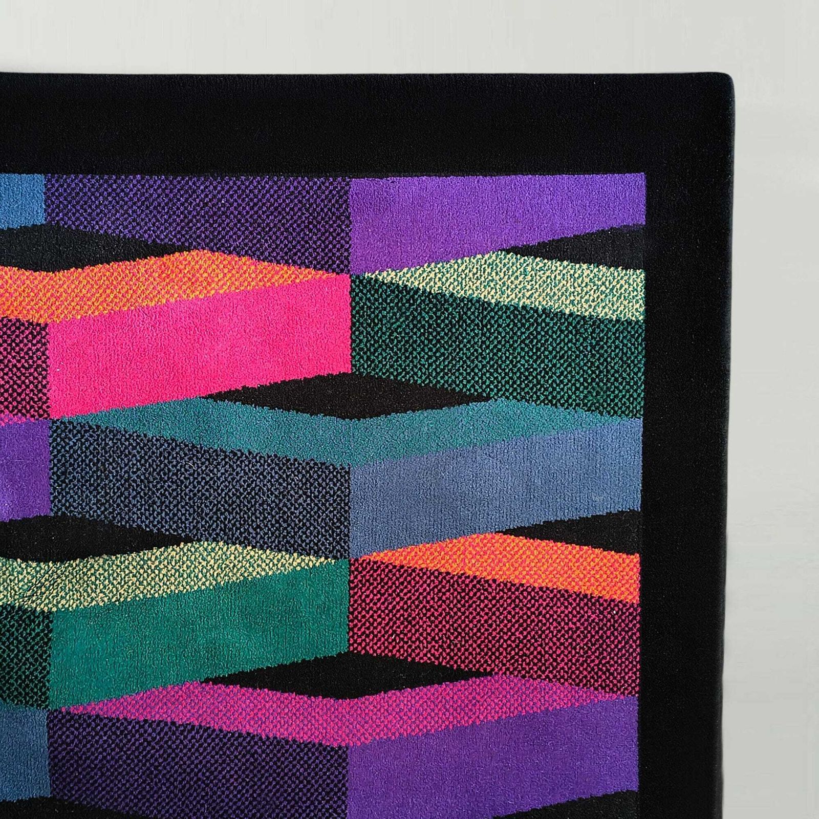 Textiles Stunning 1980s Italian Post Modern Wool Rug By Missoni For T&J Vestor. photo