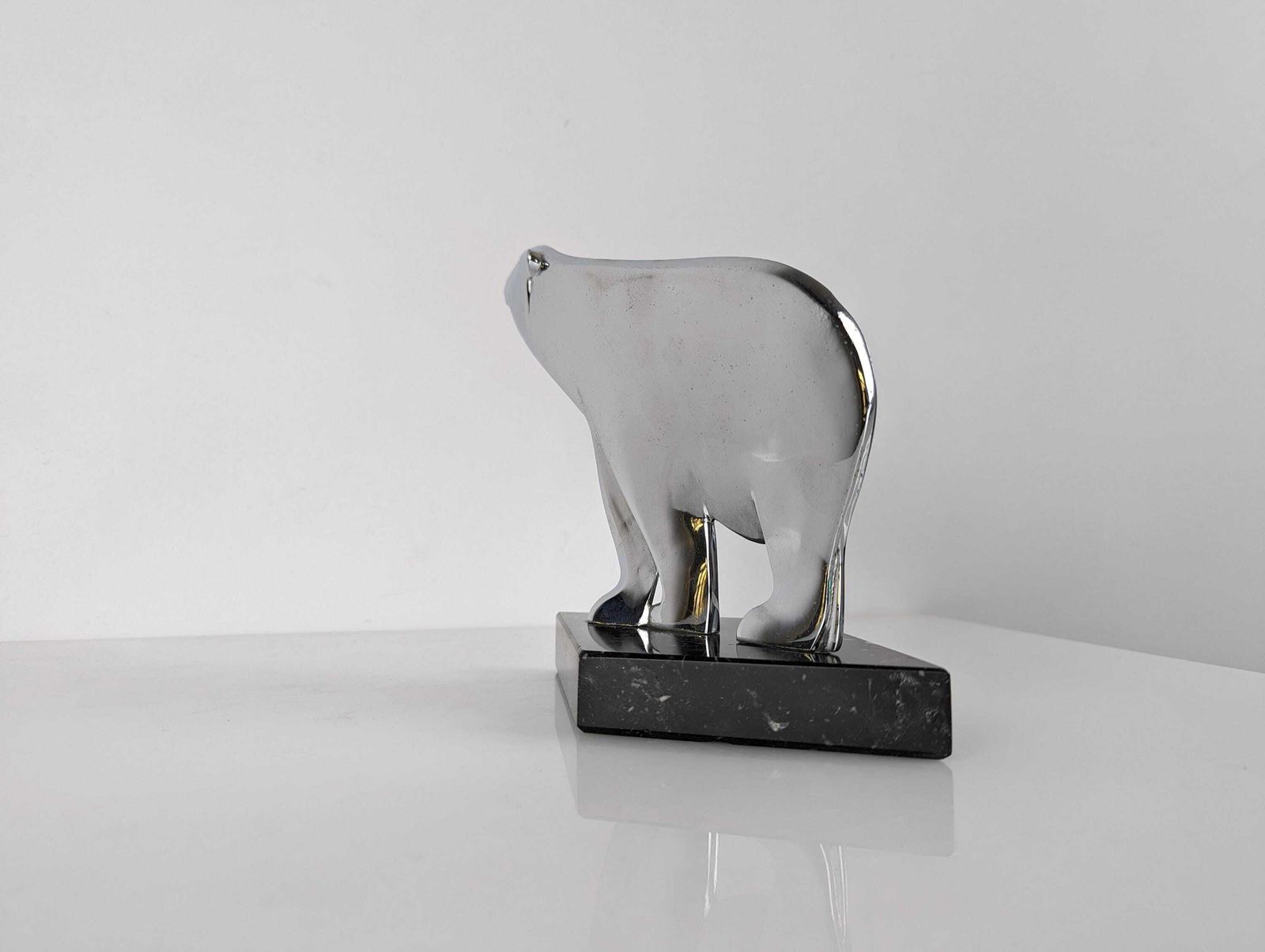photo for sale Art Deco Sculpture Of A Polar Bear By Karl Hagenauer, Austria, 1920s