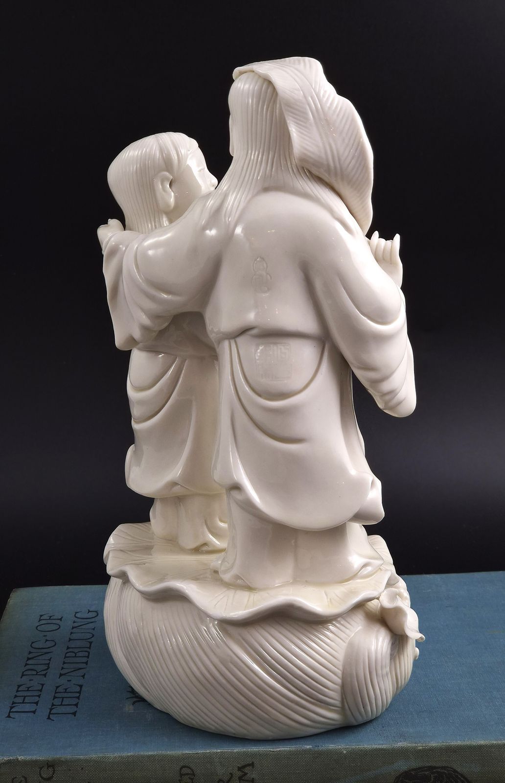 Uitzonderlijke Qing-dynastie Dehua Blanc de Chine Hehe Erxian figurengroep photo buy