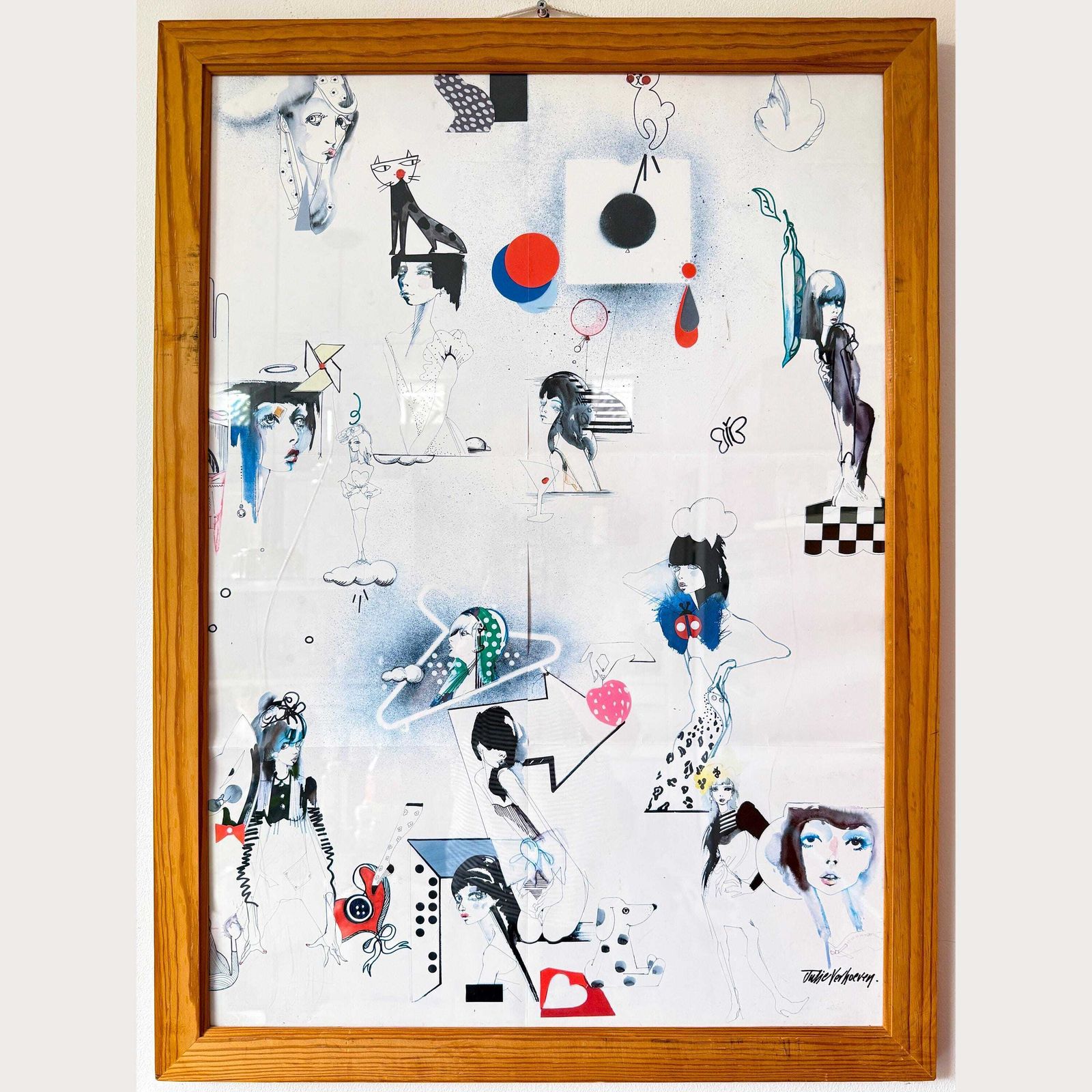 Julie Verhoeven Limited Edition Poster For Boutique By Jaeger | British Fashion Illustration.