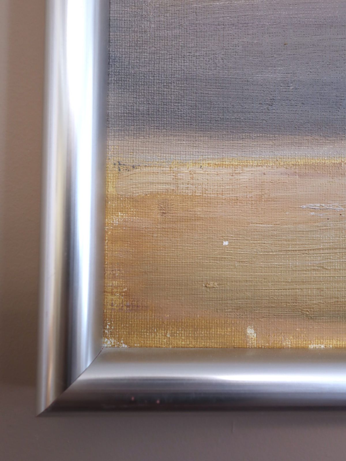 Distant Trees In Oil Onto Canvas photo buy
