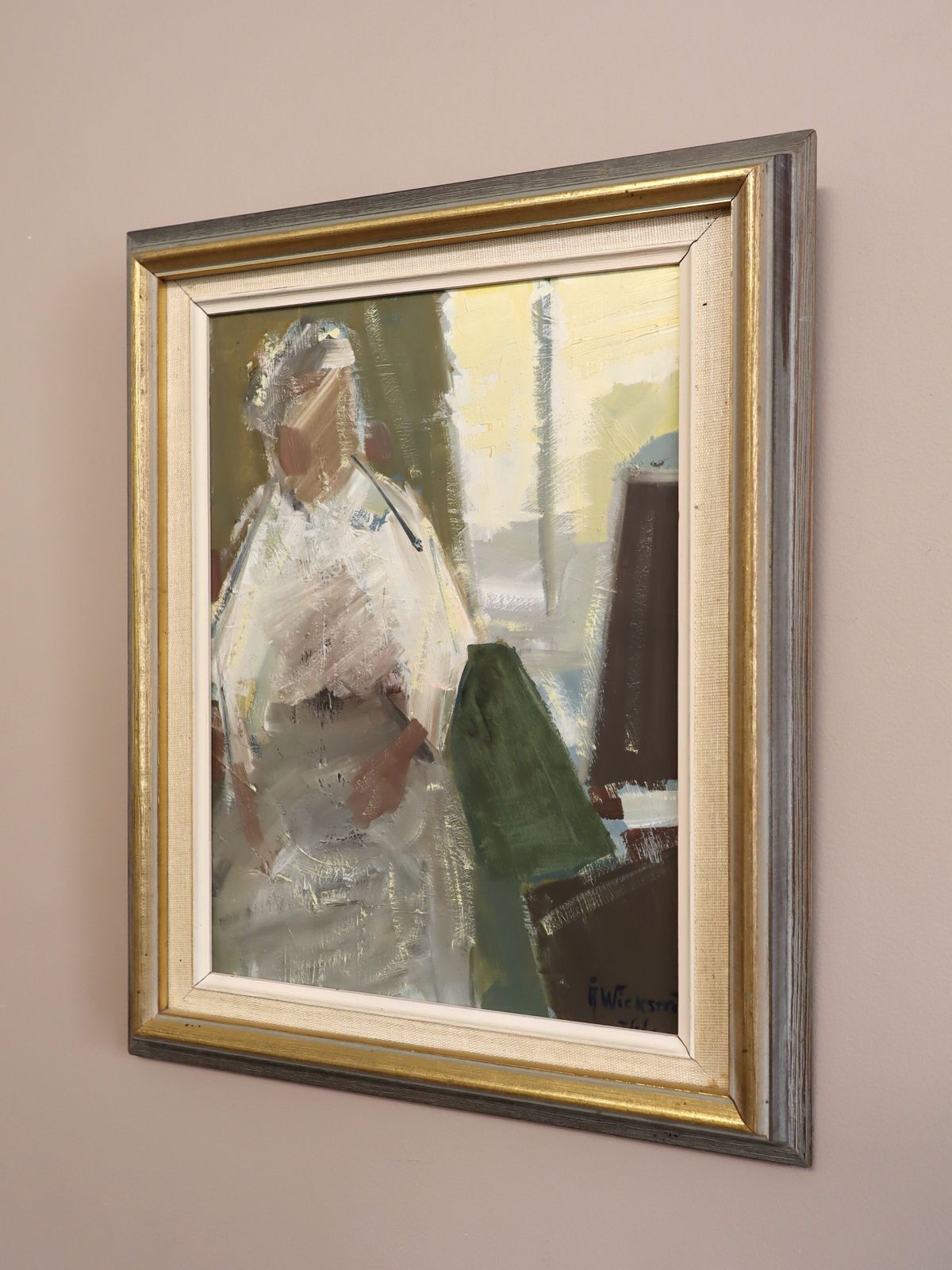 The Window Seat, olieverf op doek, jaren 1960 photo for sale