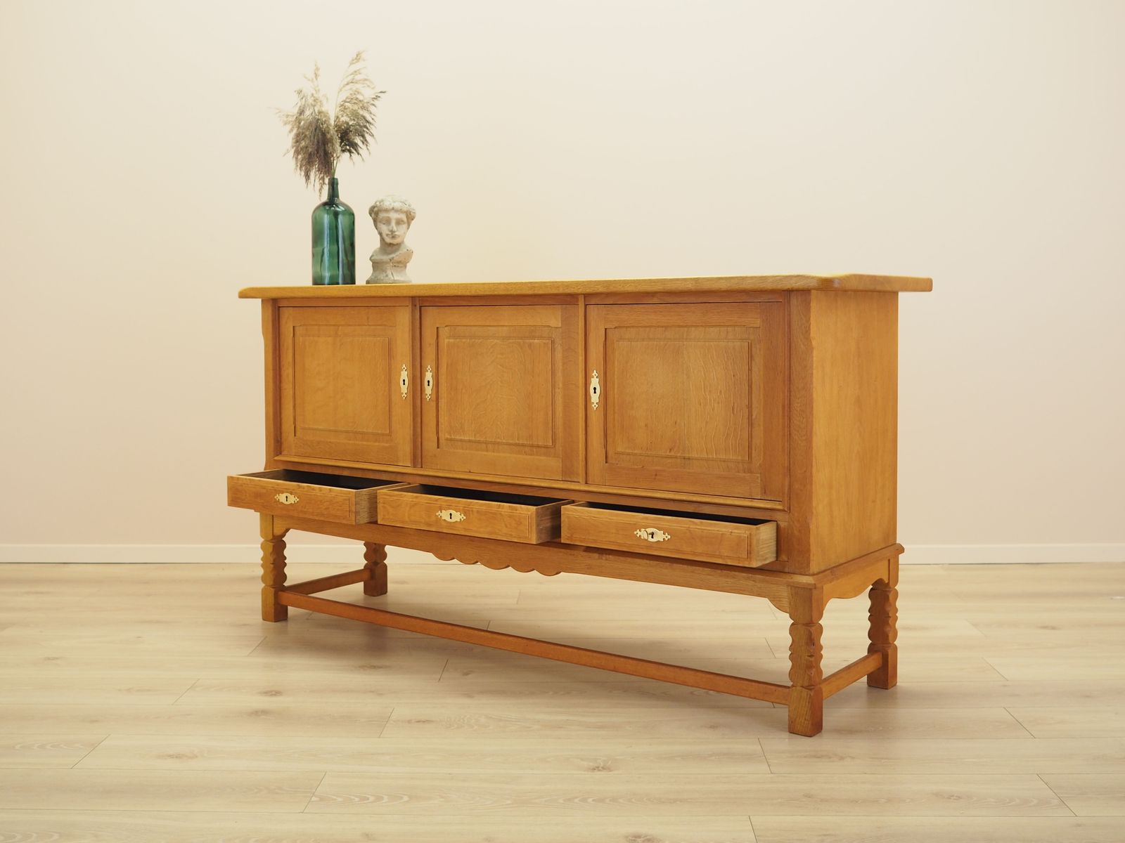 Oak Sideboard By Henning Kjærnulf, Danish Modern Design From The 1960s photo buy