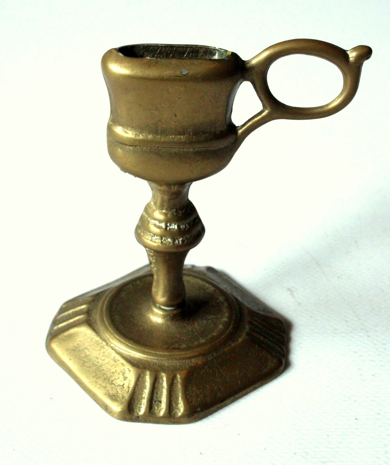 Mid Century Set   Messing Kaarsensnuiter Met Standaard   Vintage photo 79.0