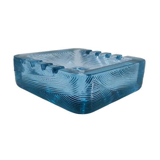 1970s Blue Ashtray By Sergio Asti For Arnolfo Di Cambio. Made In Italy