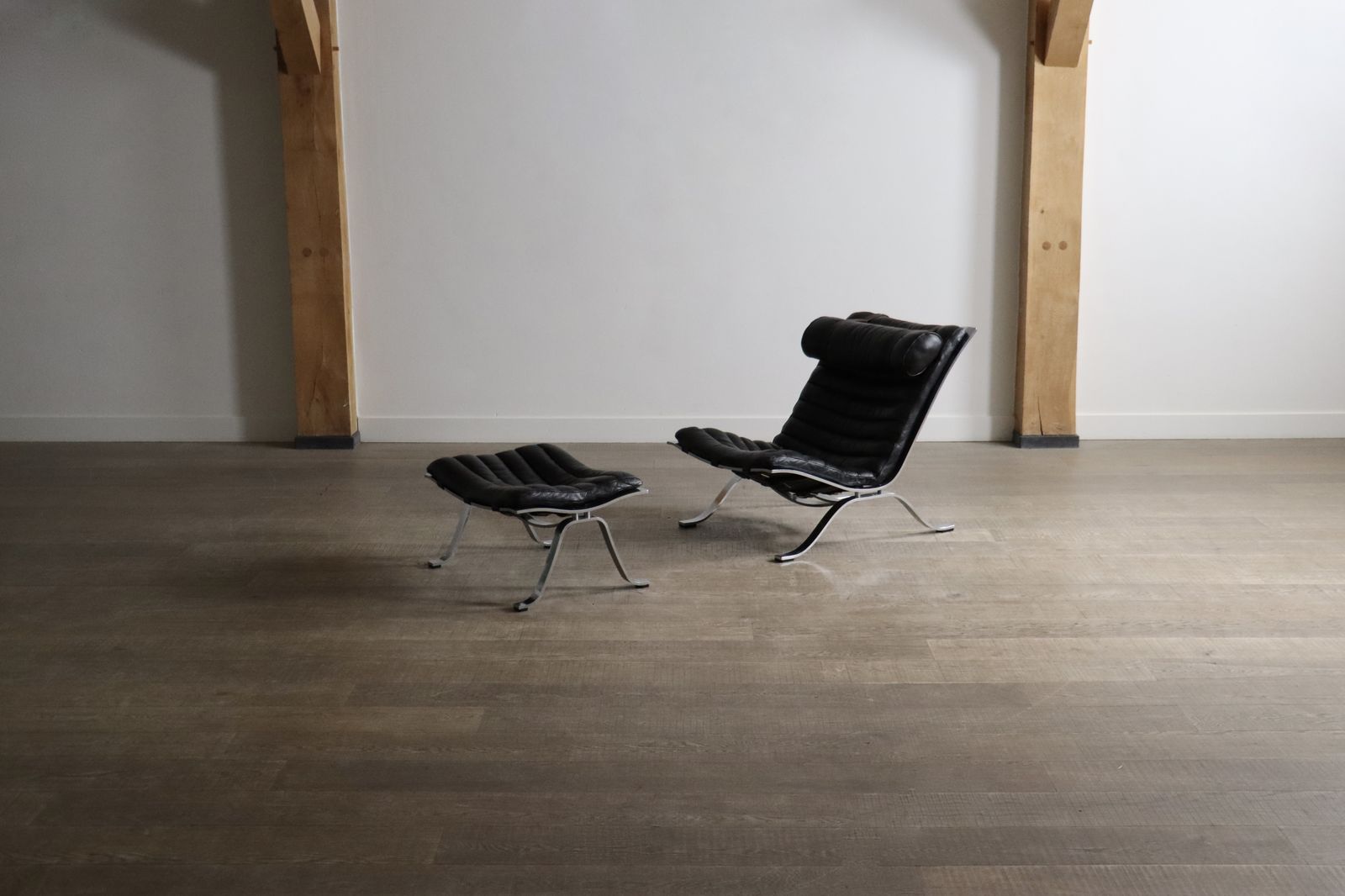 Arne Norell Ari Lounge Chair With Ottoman Sweden 1966 photo for sale