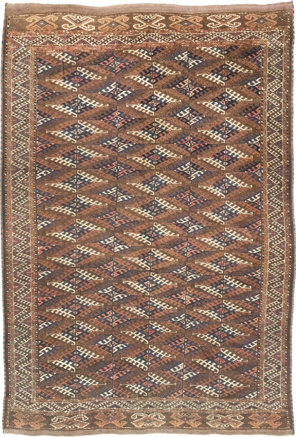 Antiek Yomut Tribal Vloerkleed, 305 × 211 cm, ca. 1900s