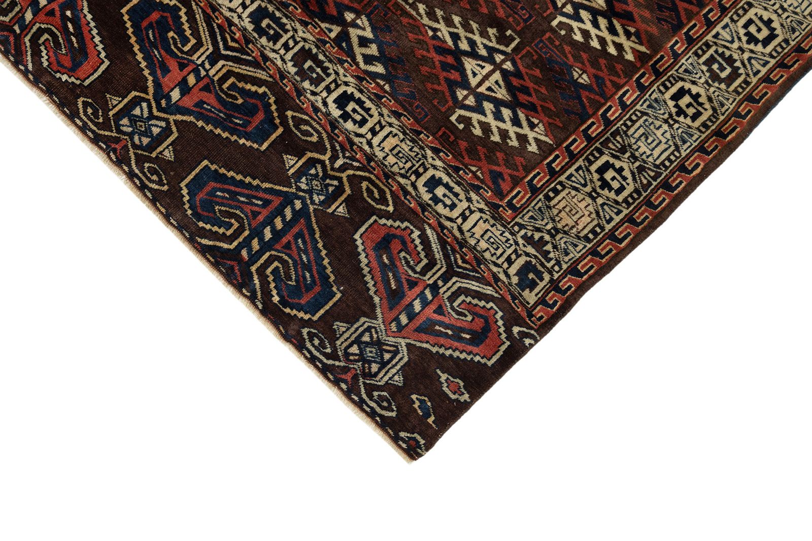 Antiek Yomut Tribaal Tapijt, 330 × 202 cm, 19e eeuw photo 7080.0