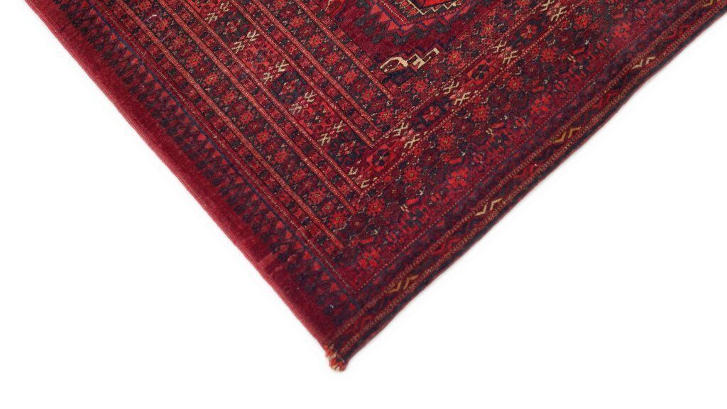 Antiek Bokhara tapijt, rood, 148 × 75 cm, ca. 1900 photo Textiel