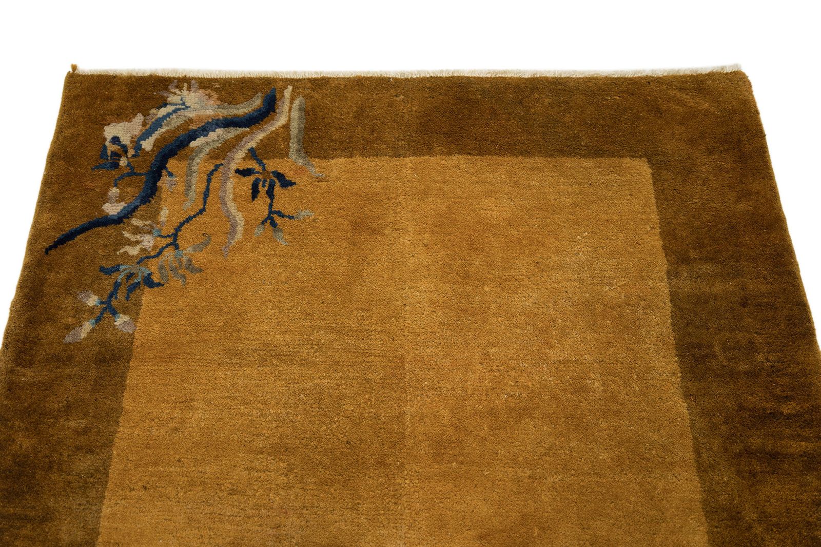 Antiek Chinees tapijt, 176 × 92 cm, ca. 1900s photo Textiel