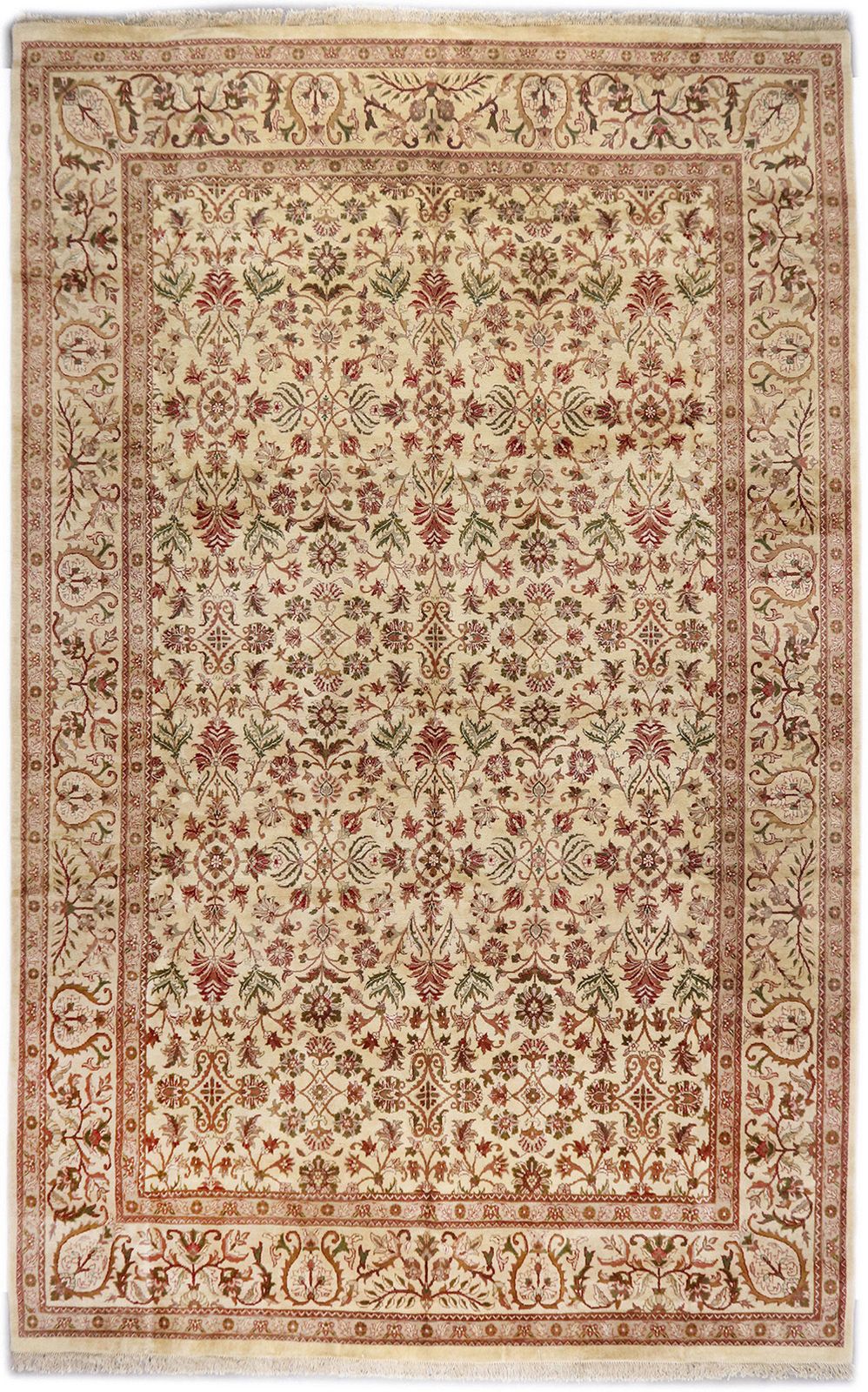 Vintage Indiaas Jaipur tapijt, 567 × 359 cm, ca. jaren 1990