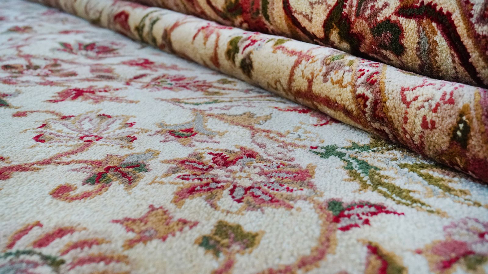 Vintage Indiaas Jaipur tapijt, 567 × 359 cm, ca. jaren 1990 photo buy