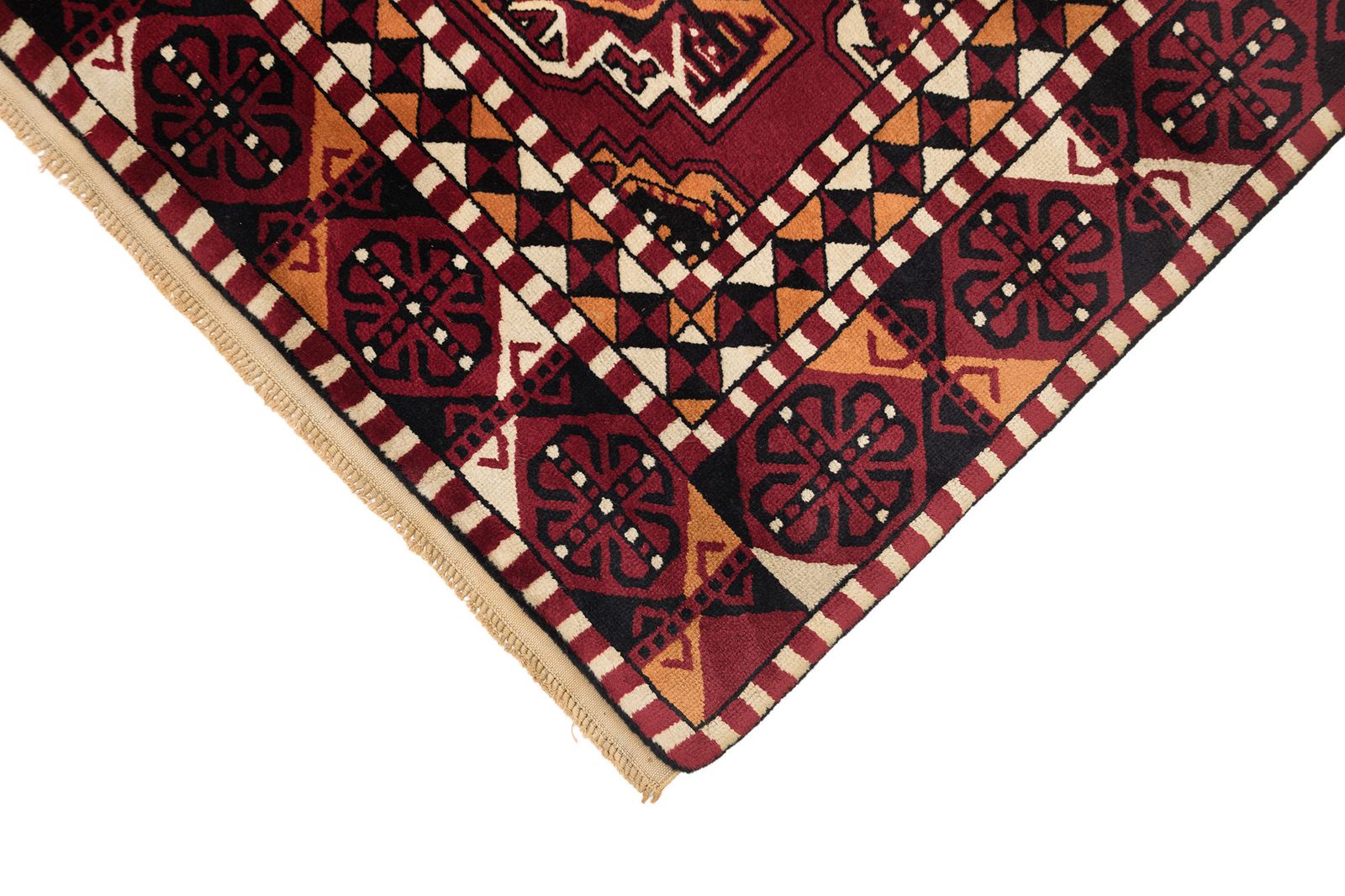 Mid-Century Samarkand vloerkleed, 544 × 460 cm, ca. jaren 1950 photo 10620.0