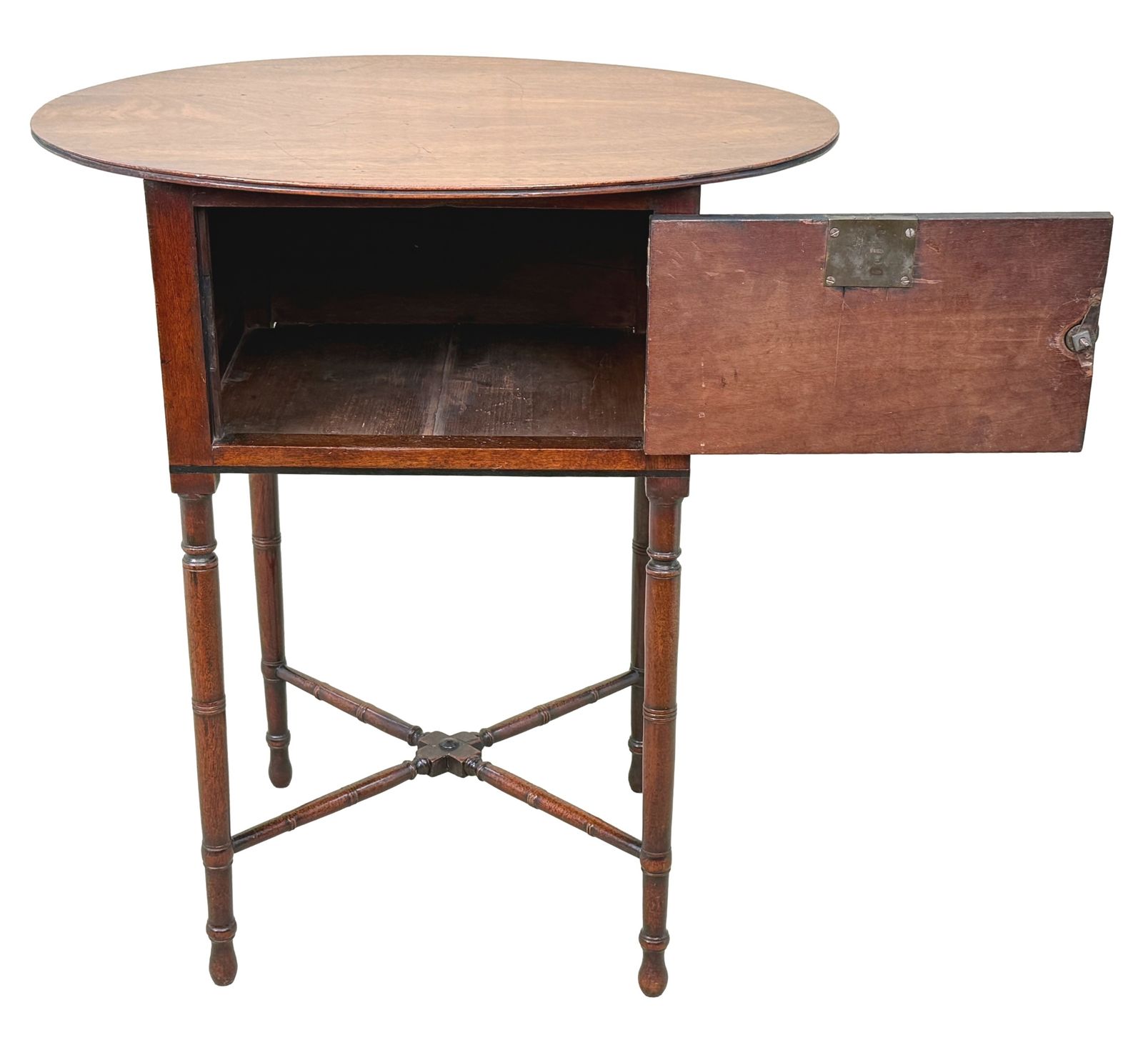 Mahonie bijzettafel met ovaal blad, vroeg 19e eeuw, Georgian (Engeland, ca. 1815) photo furniture