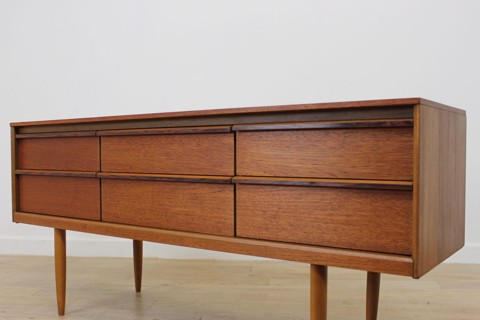 Austinsuite Low 1960’s Teak Chest Of Drawers