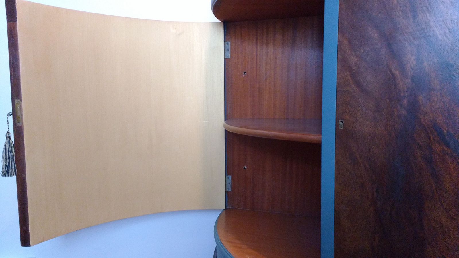 photo furniture Demi Lune, Semi Circular Sideboard, Hall Cupboard. Drinks Cabinet, Mahogany Sideboard,