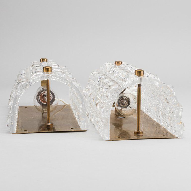 Orrefors Crystal Glass Sconce 'Venus' Rd 2002 photo furniture