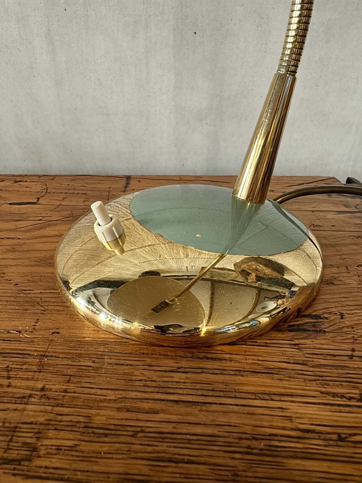 photo for sale 1950s Gooseneck Table Lamp By Hala