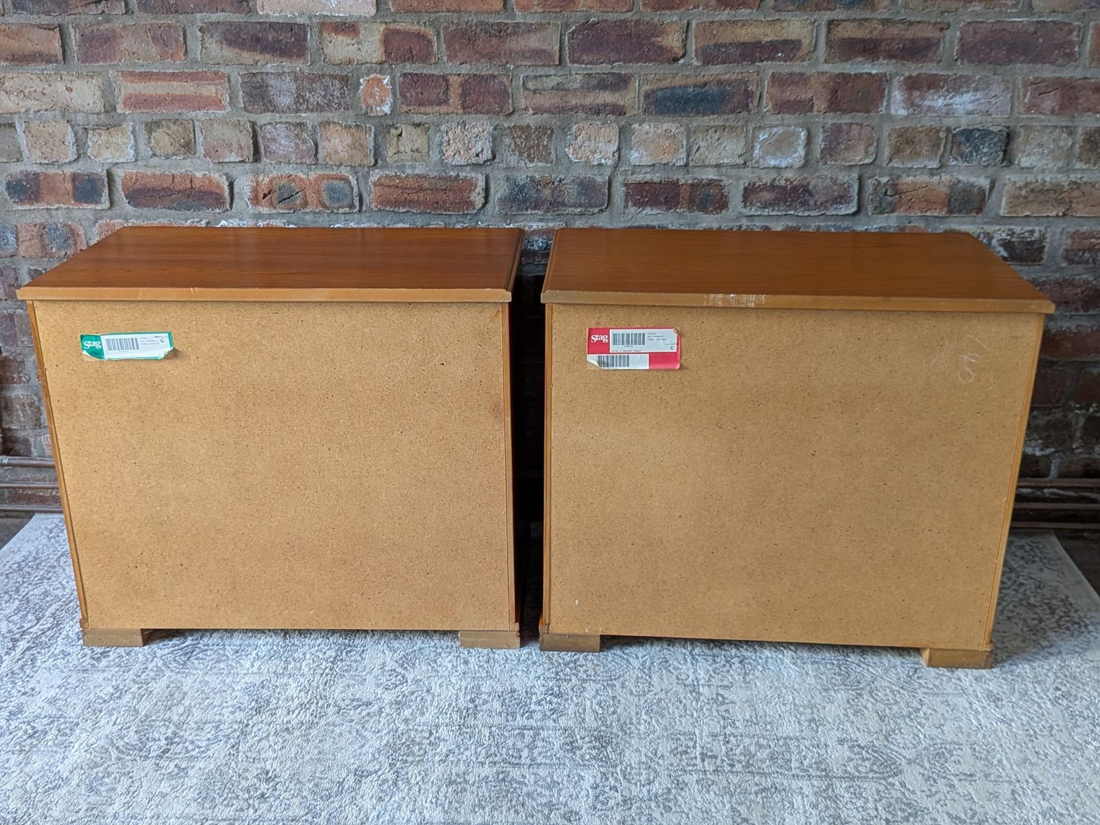 Mid Century Teak "Albany" Chests Of Drawers By Stag   A Pair photo vintage