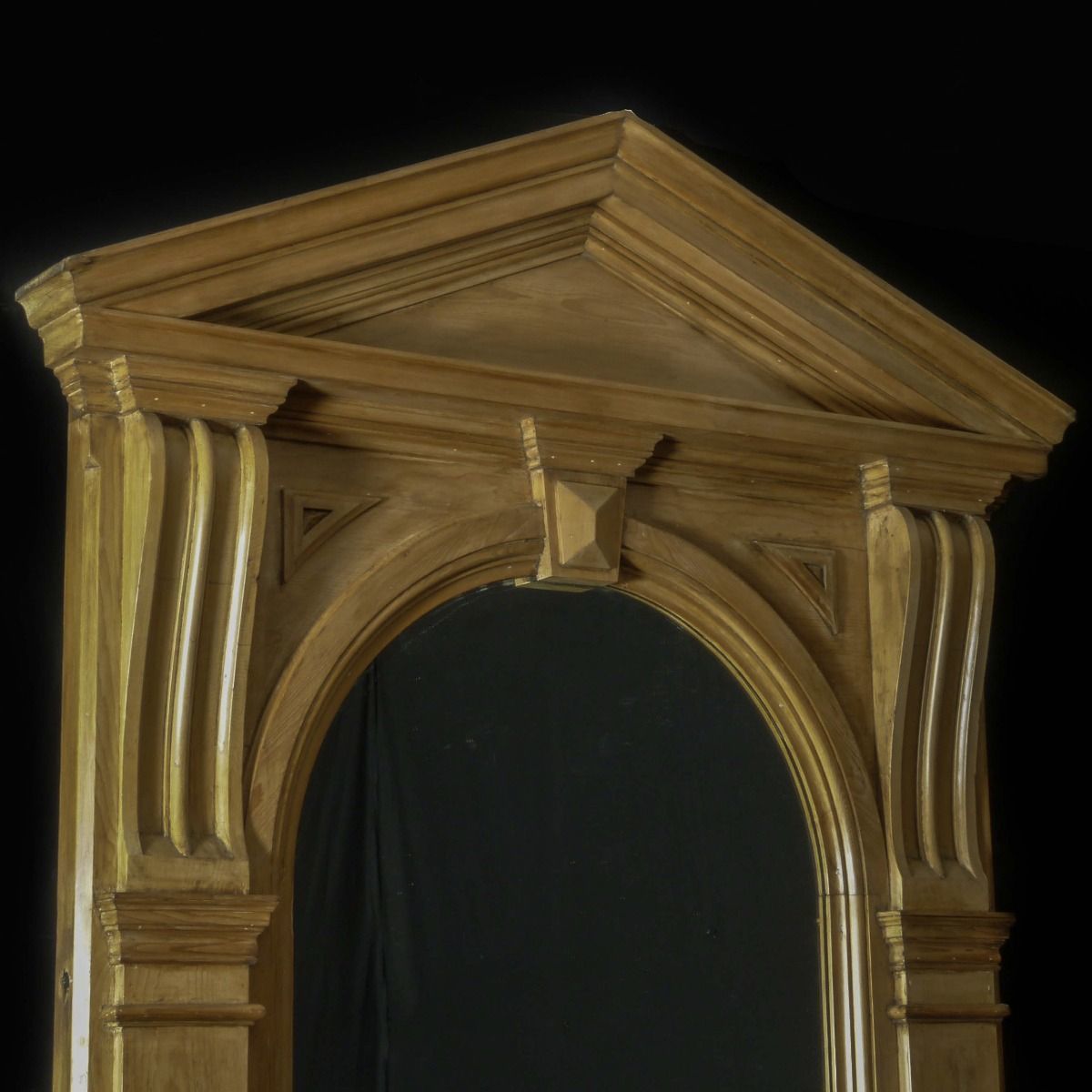 Massive Victorian Pine Architectural Mirror photo buy