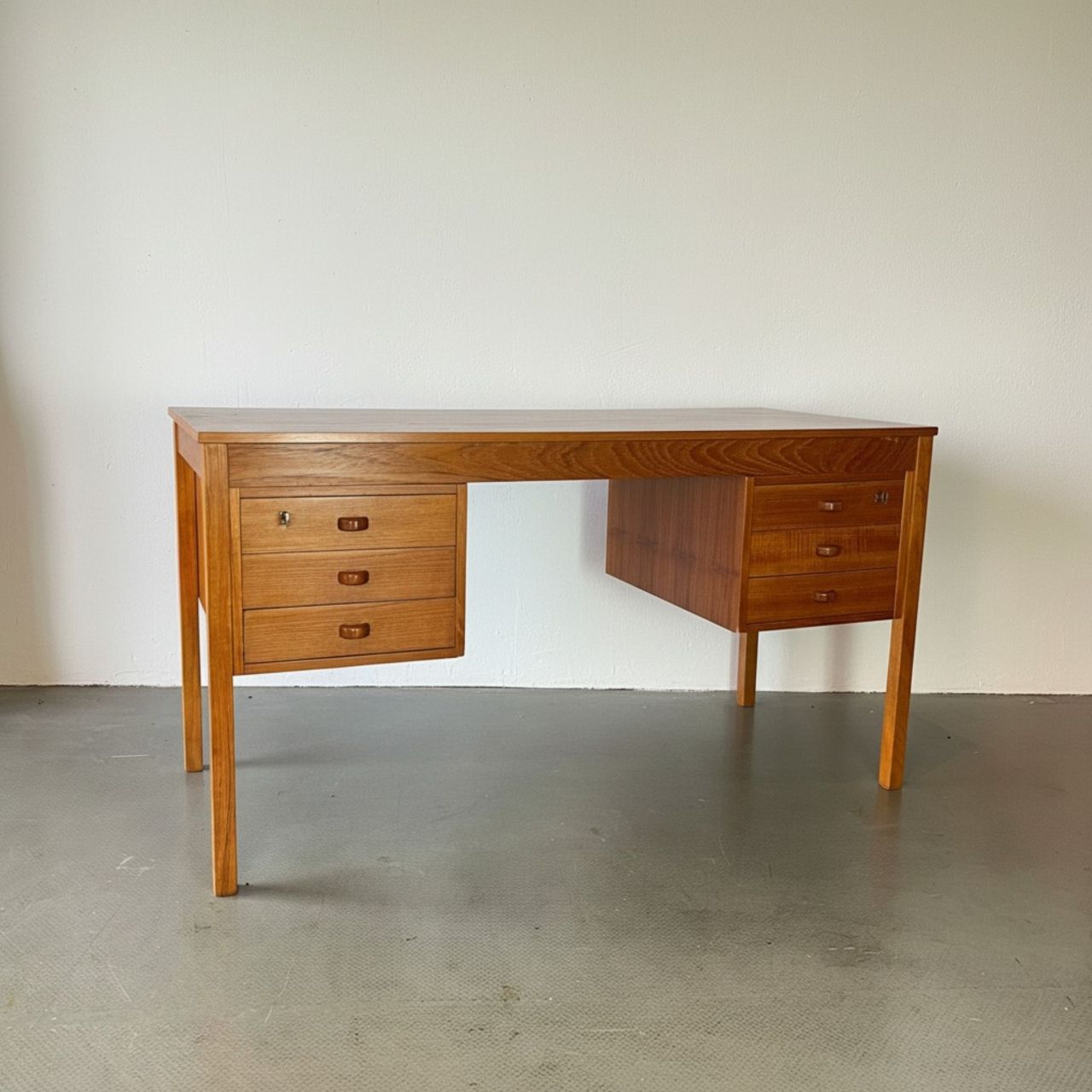 Midcentury Danish Teak Desk, Mid 20th Century