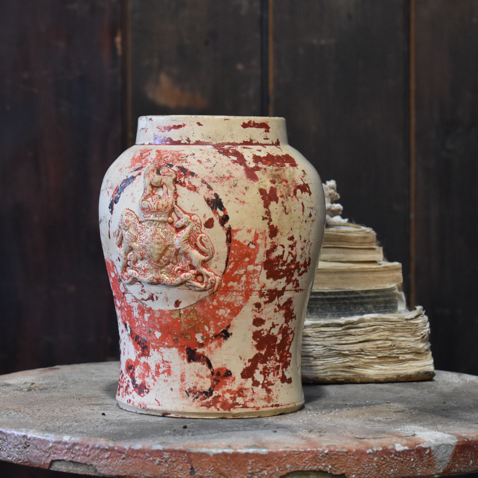 Antique Stoneglaze Tabacco Jar 19th Century Price Of Bristol Shop Display Pot photo vintage