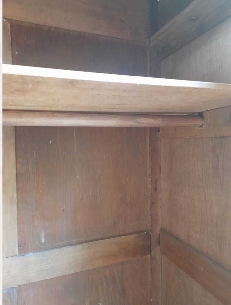 Antique French Oak Armoire. photo vintage