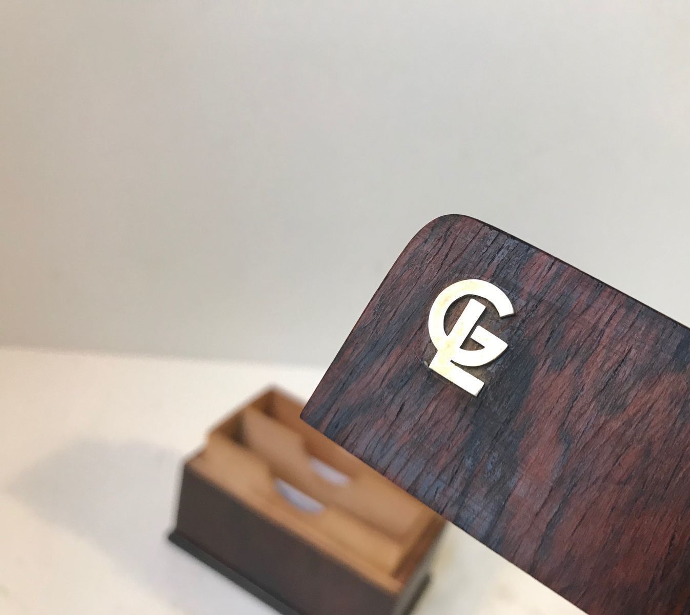 Vintage Danish Business Card Holder, 1960s photo buy