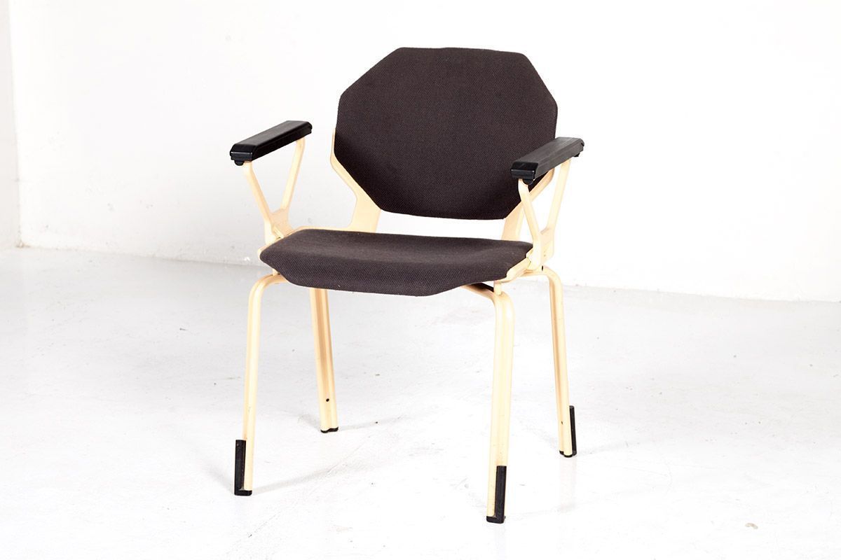 Hexagonal Office Chair By Froscher For Sitform, 1970s, Set Of 2
