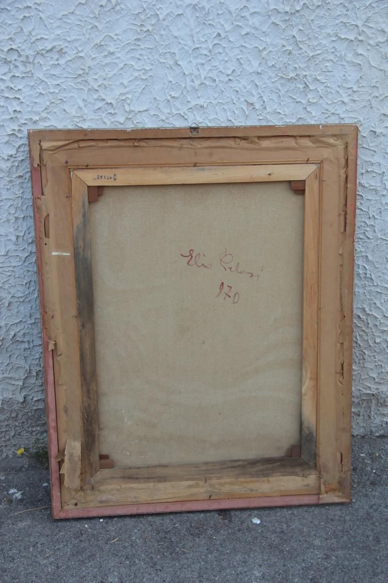 photo buy Oil On Canvas Naked Woman Elio Pelosi Neapolitan Painter Work Entitled Orgasm