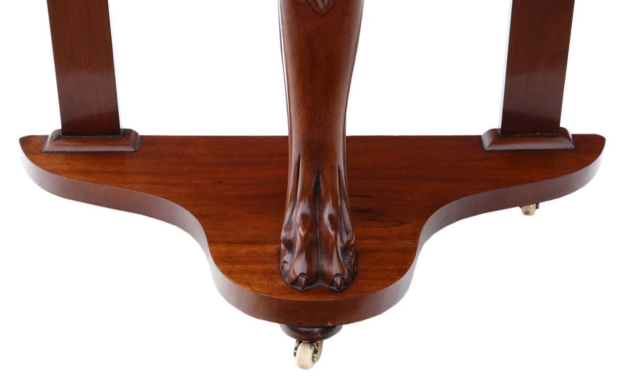 Victorian Mahogany Demi Lune Console Table photo 795.0