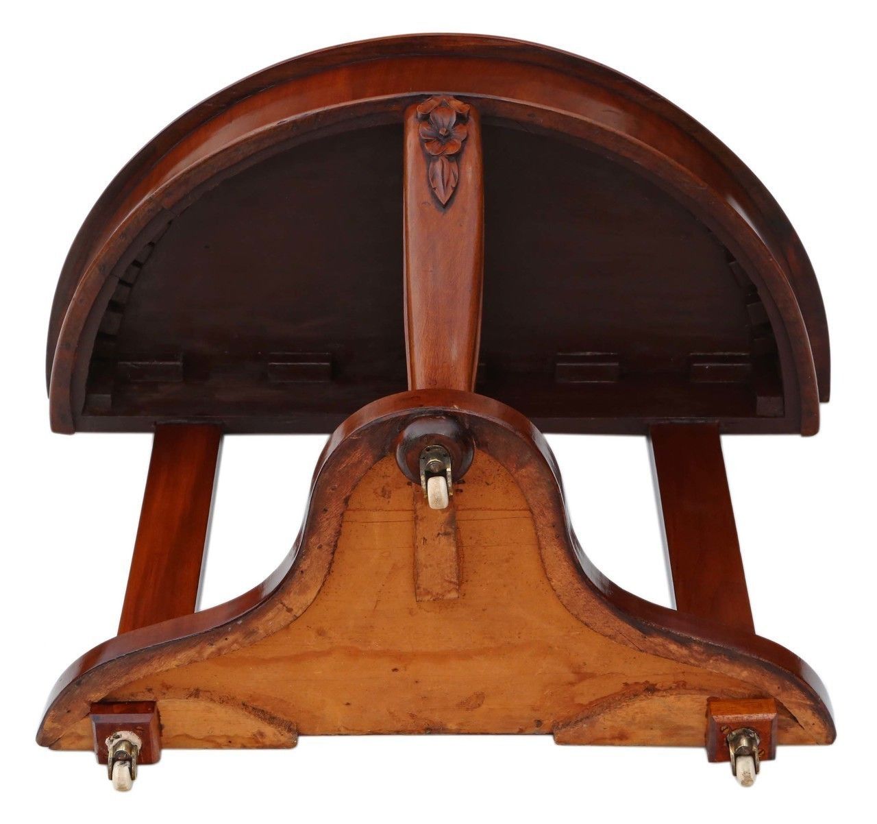 Victorian Mahogany Demi Lune Console Table photo buy