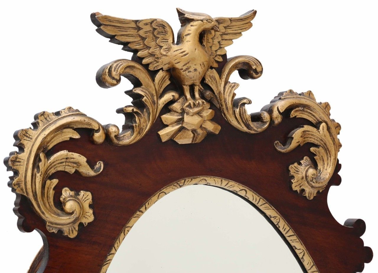 Mahogany And Gilt Wall Mirror photo for sale