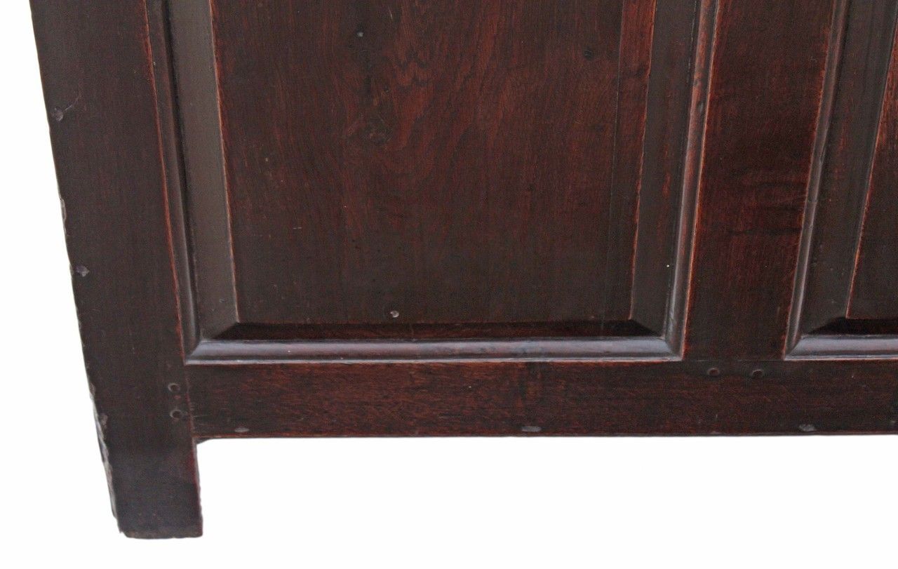 Georgian 3 Panel Oak Mule Chest Coffer photo buy